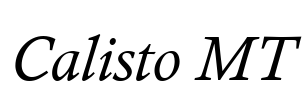 Calisto MT Font Image