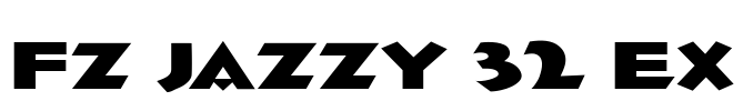 FZ JAZZY 32 EX Font Image