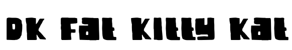 DK Fat Kitty Kat Font Image