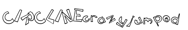 CIRCLINEcrazyjumped  Font Image