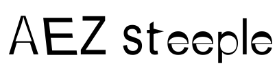 AEZ steeple Font Image