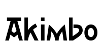 Akimbo Font Image