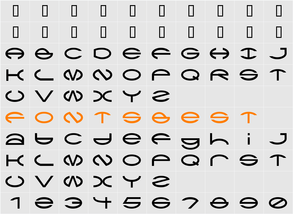 CType Character Map