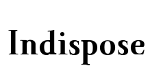 Indispose Font Image