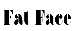 Fat Face Font Image