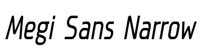 Megi Sans Narrow Font Image