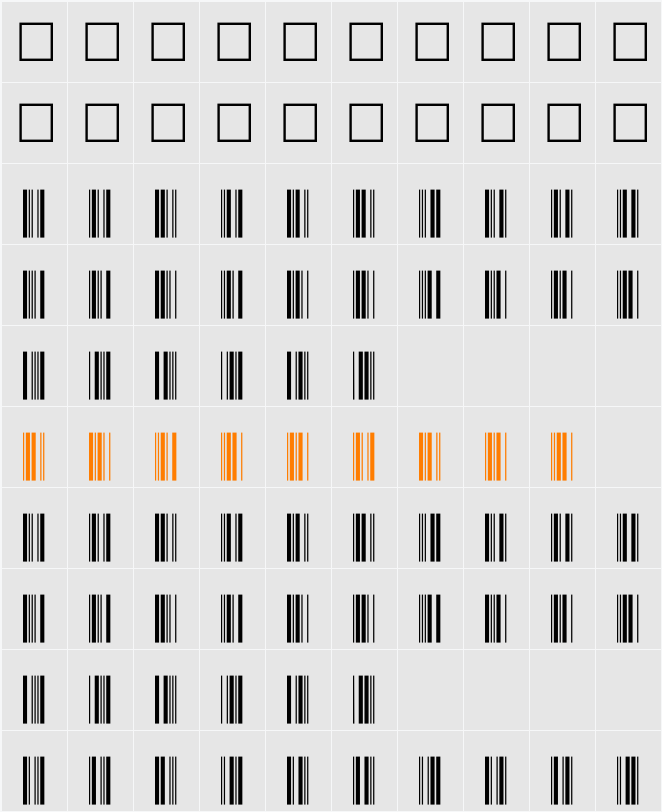 C39P36DlTt Character Map