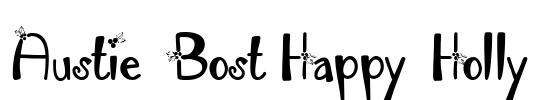 Austie Bost Happy Holly Font Image