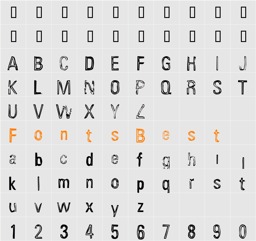 Influenza Character Map