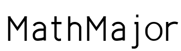 MathMajor Font Image