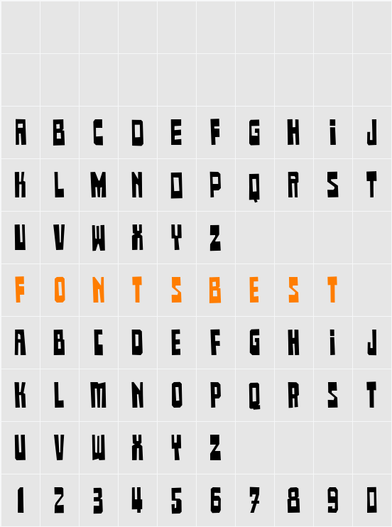 Buster Character Map