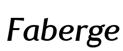 Faberge Font Image