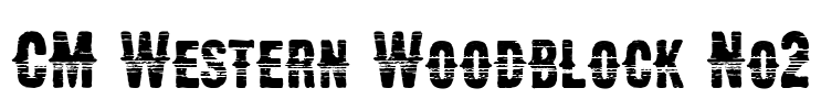 CM Western Woodblock No2 Font Image