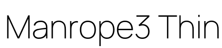 Manrope3 Thin Font Image