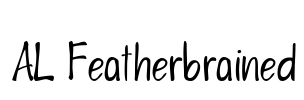 AL Featherbrained Font Image