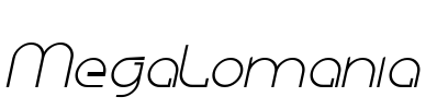 Megalomania Font Image