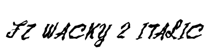 FZ WACKY 2 ITALIC Font Image