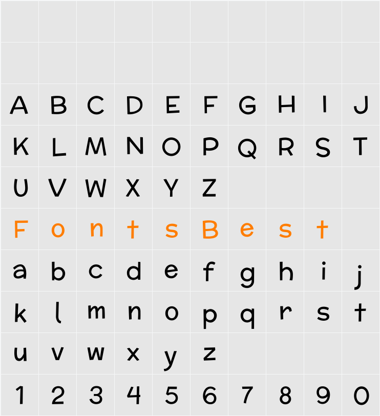 McLaren Character Map