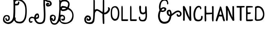 DJB Holly Enchanted Font Image