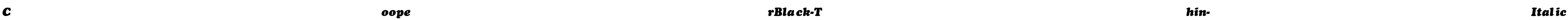 CooperBlack-Thin-Italic Font Image