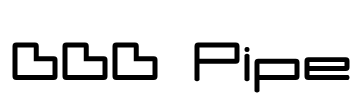 DDD Pipe Font Image