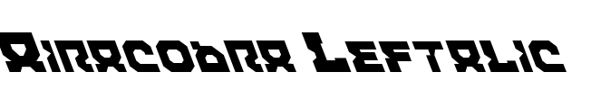 Airacobra Leftalic Font Image