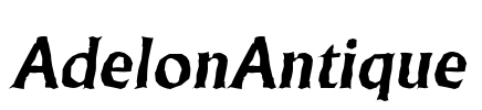 AdelonAntique Font Image