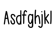 Asdfghjkl Font Image