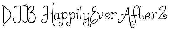 DJB HappilyEverAfter2 Font Image