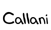 Callani Font Image