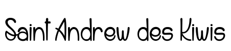 Saint Andrew des Kiwis Font Image