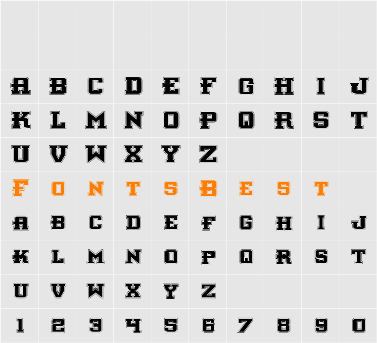 Interceptor Pro Character Map