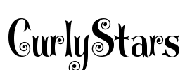 CurlyStars Font Image