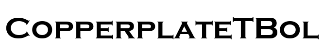 CopperplateTBol Font Image