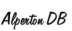 Alperton DB Font Image