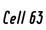 Cell 63 Font Image