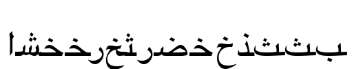 ArabicRiyadhSSK Font Image