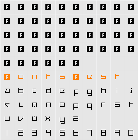 Cancranacancarnaca Redux: Sans Character Map