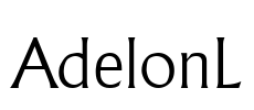 AdelonL Font Image