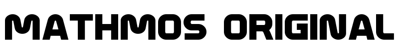 Mathmos Original Font Image