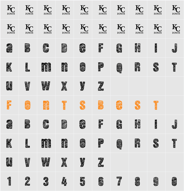 DEMENTO Character Map