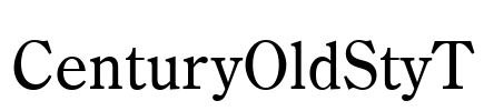 CenturyOldStyT Font Image