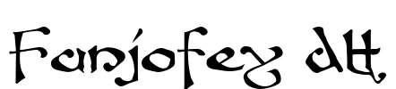 Fanjofey AH Font Image