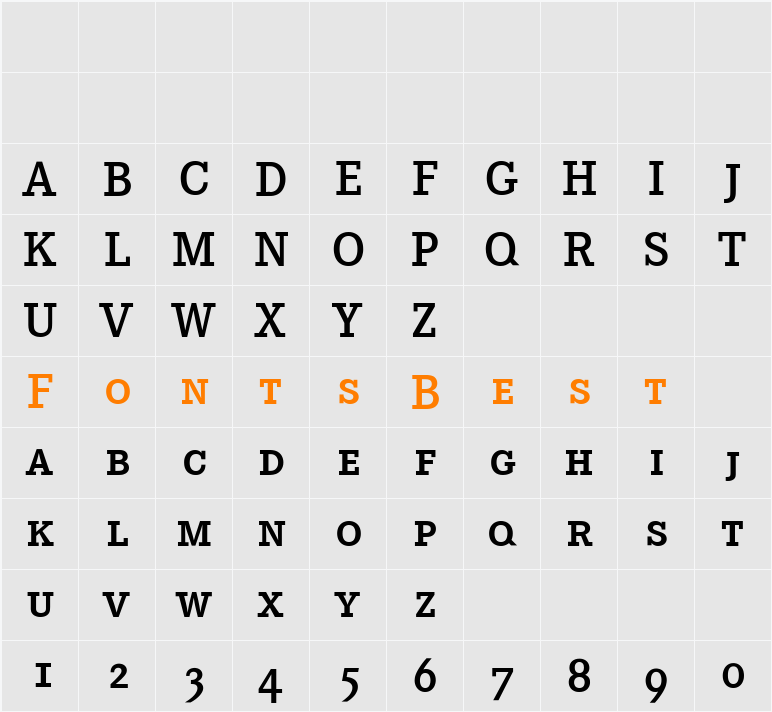 Corporate E Expert BQ Character Map