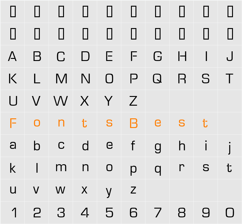 Micro Character Map