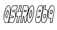 Astro 869 Font Image