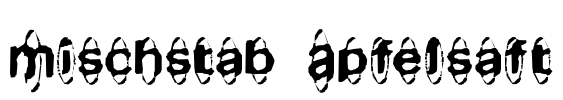 Mischstab Apfelsaft Font Image