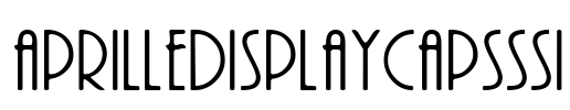 AprilleDisplayCapsSSi Font Image