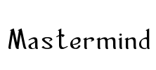 Mastermind Font Image