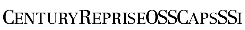 CenturyRepriseOSSCapsSSi Font Image